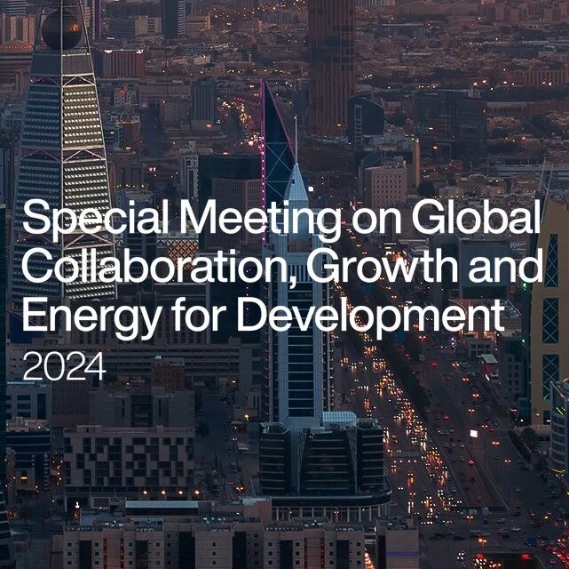 The World Economic Forum's Special Meeting on Global Cooperation, Economic Growth, and Energy Development kicks off tomorrow.
