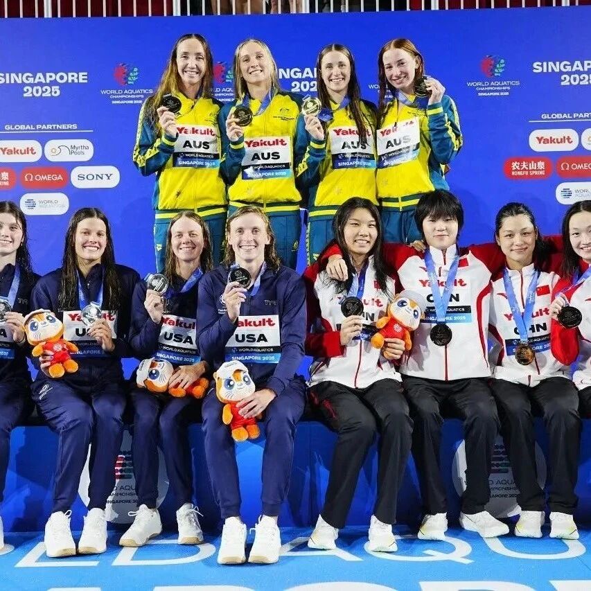 Swimming Day 5 at the Singapore World Championships: China's swimming team wins two bronze medals
