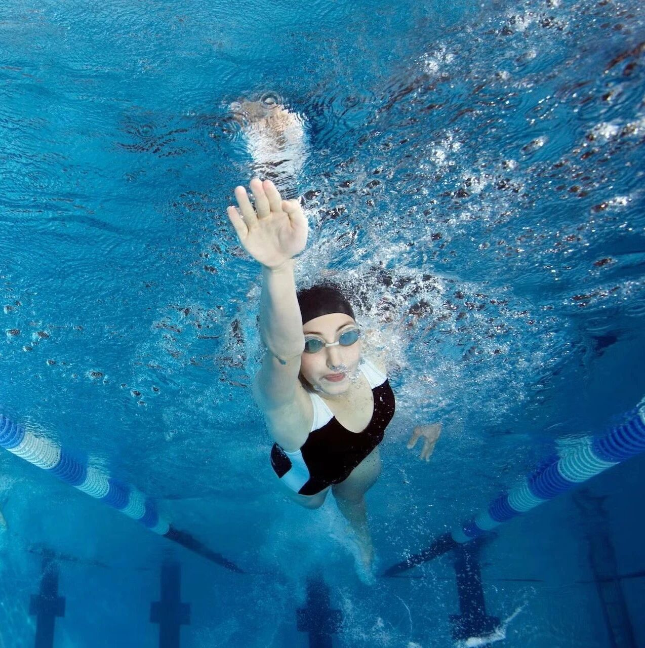 Once you get used to swimming, your body really changes.