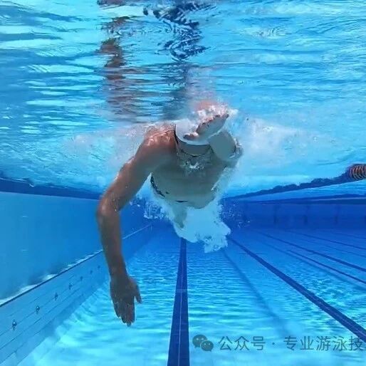 When swimming freestyle, avoid digging your arms deeply into the water—maintaining a smooth, rhythmic motion is key to improving efficiency.