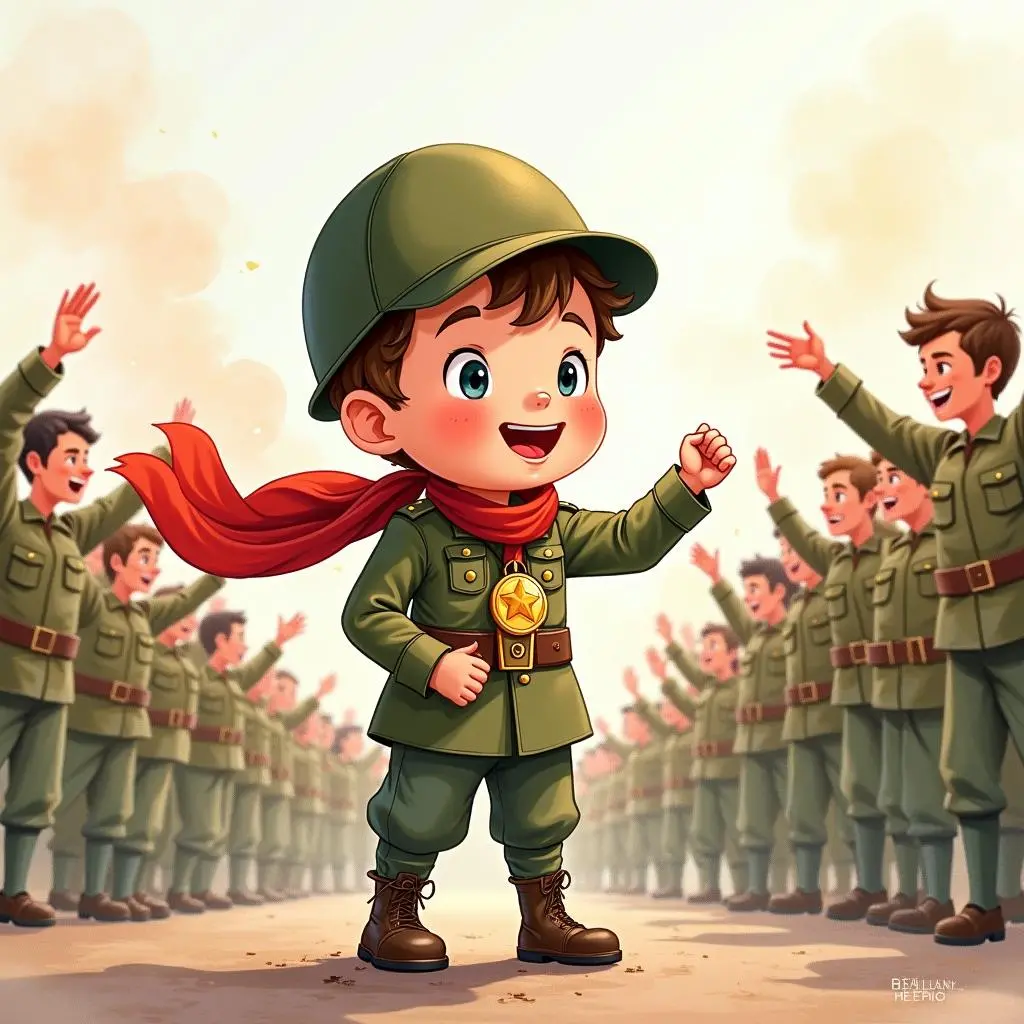 小兵成为勇敢的士兵