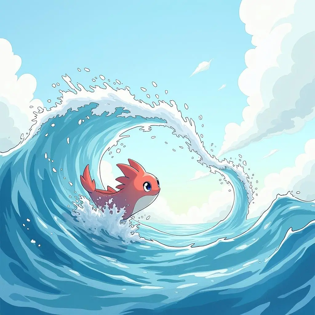 气流卷起海水