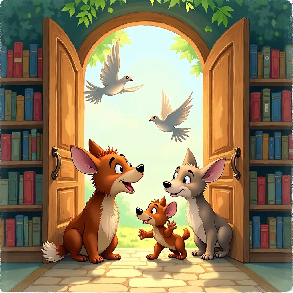 The library is open