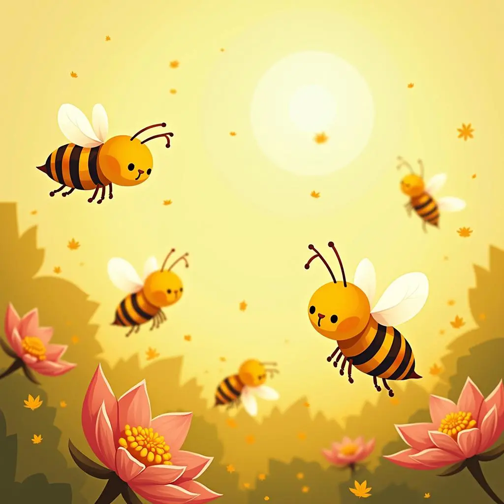 金色蜜蜂