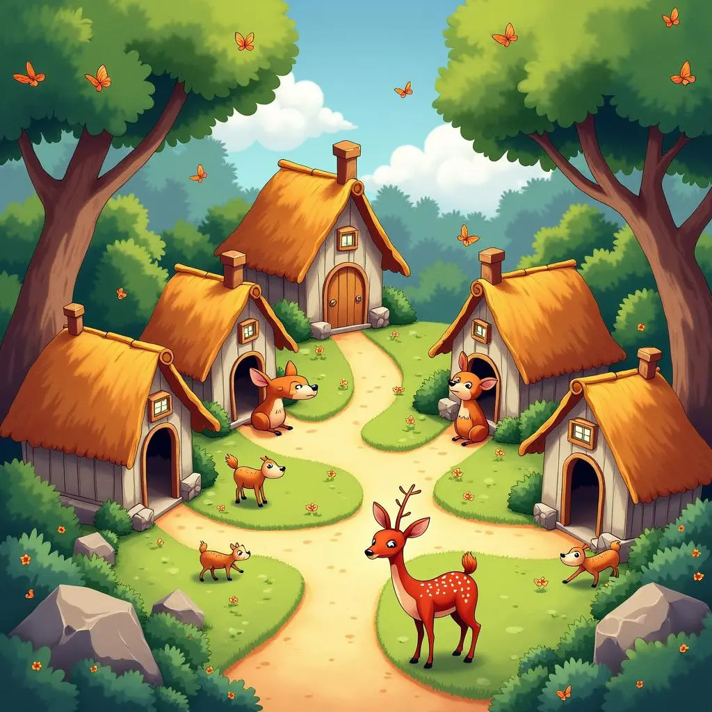 动物们互相分享住所