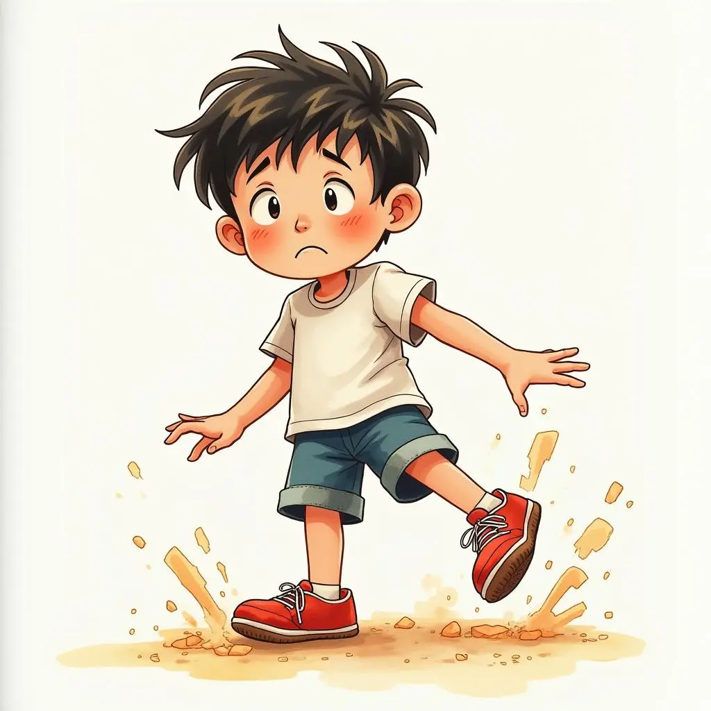 少年再次模仿他人
