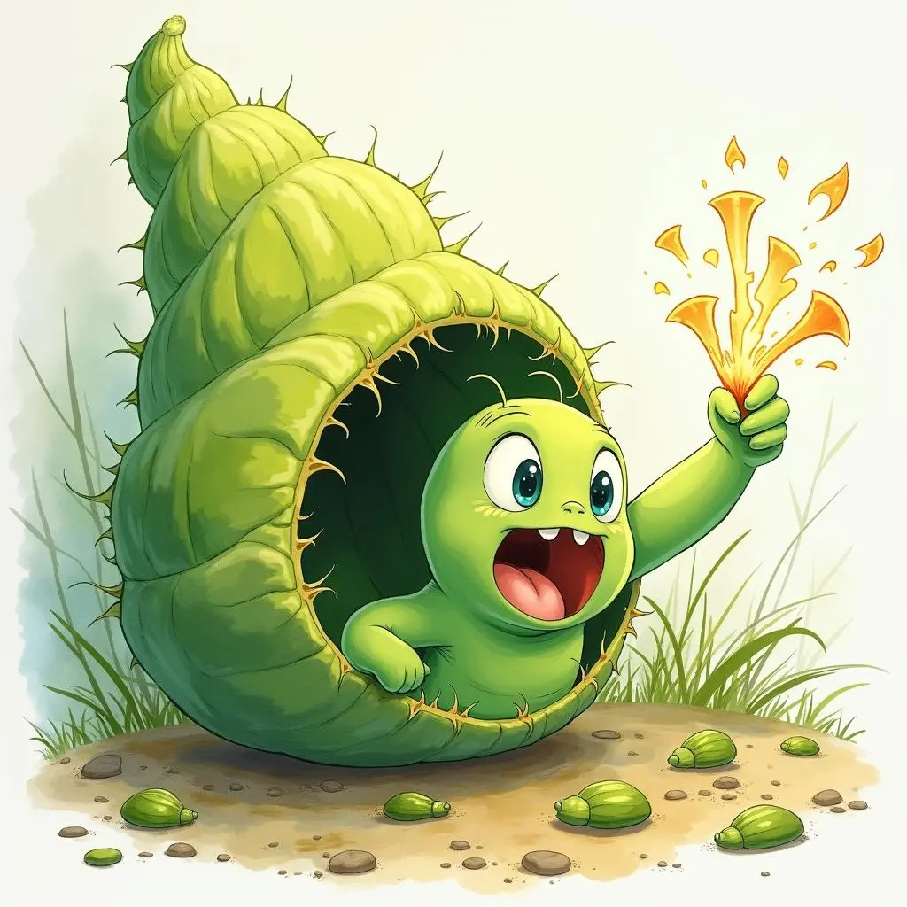 破茧而出的小绿虫