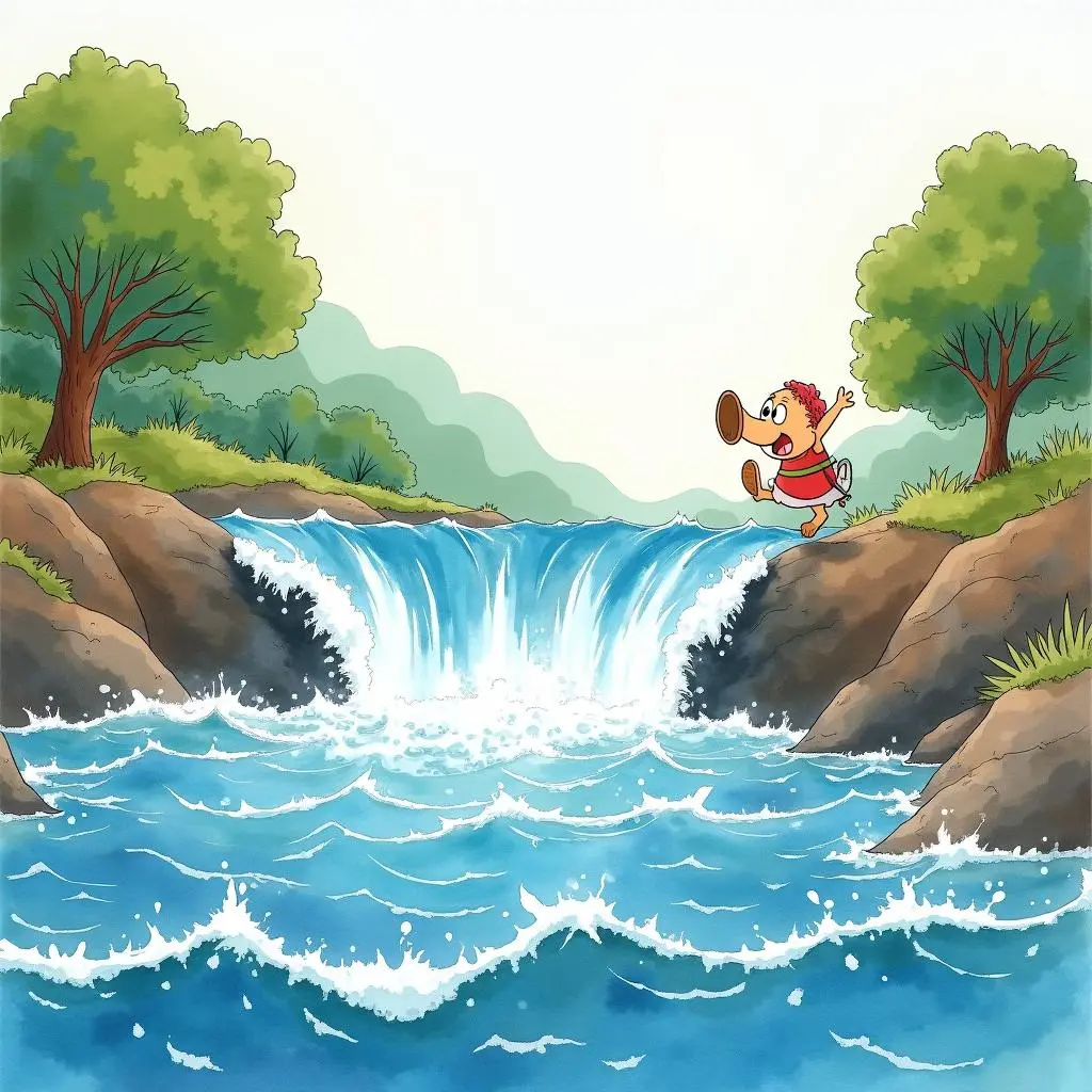 小河流入大河