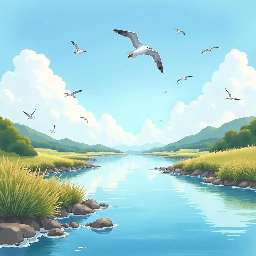 小河流向大海
