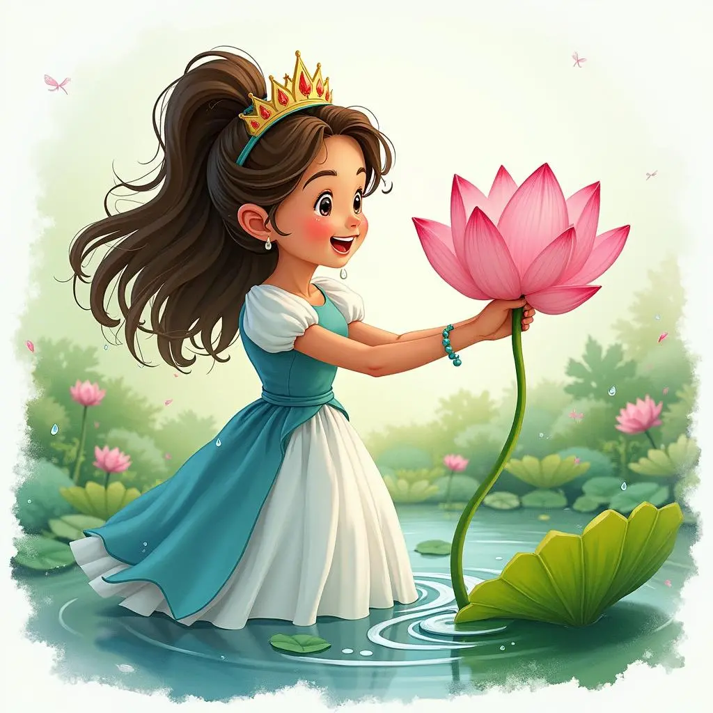 公主和新生莲花