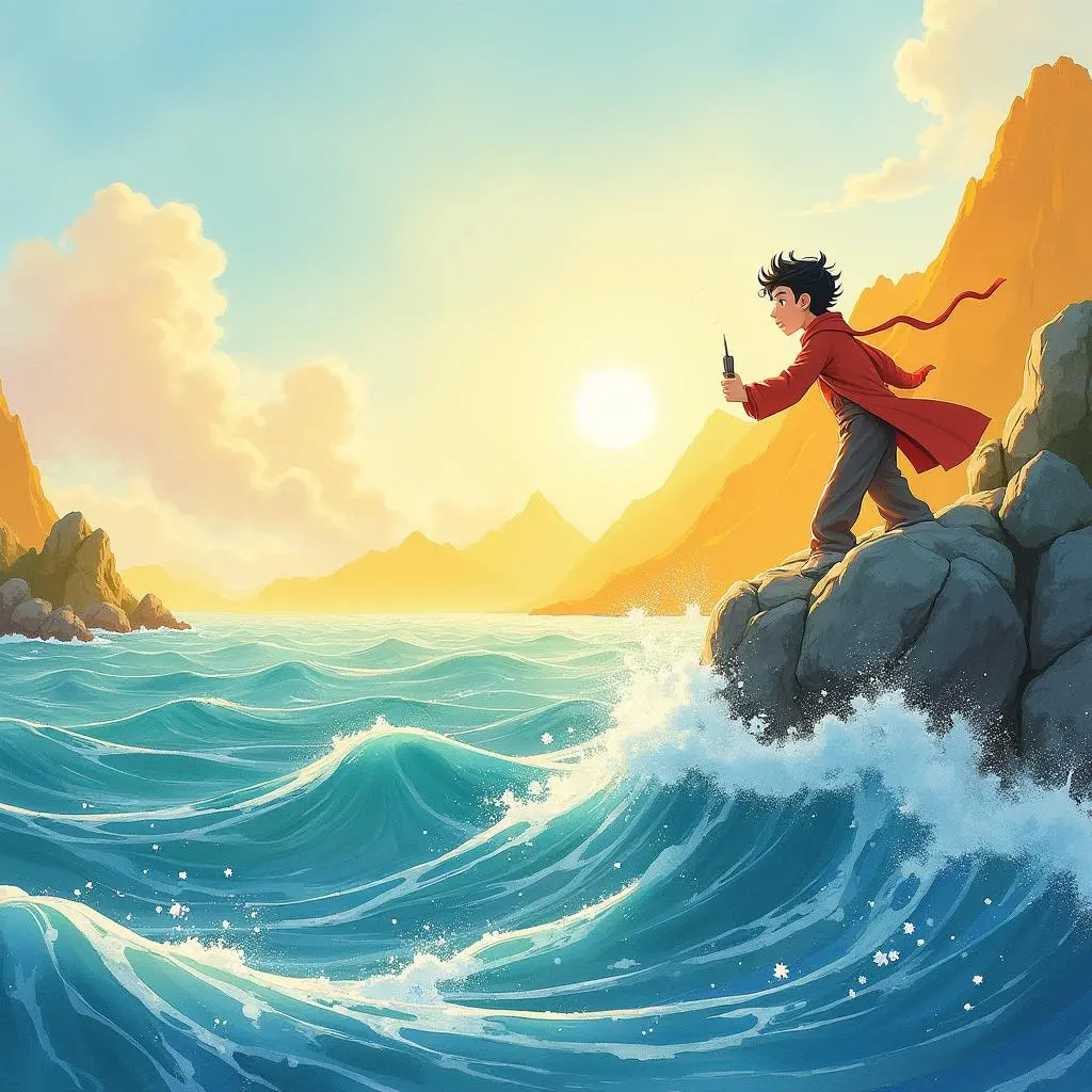 马良画大海和金山