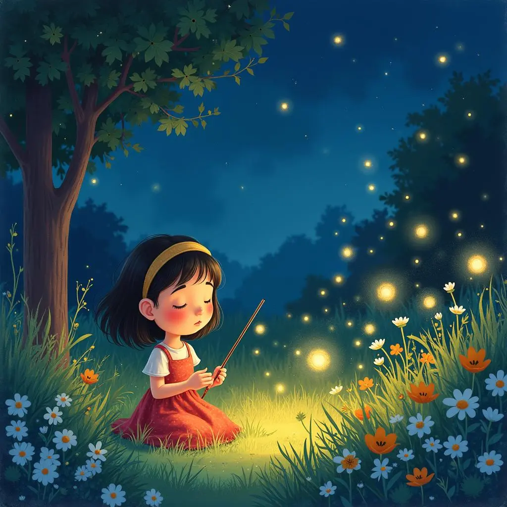 音乐花园的夜晚