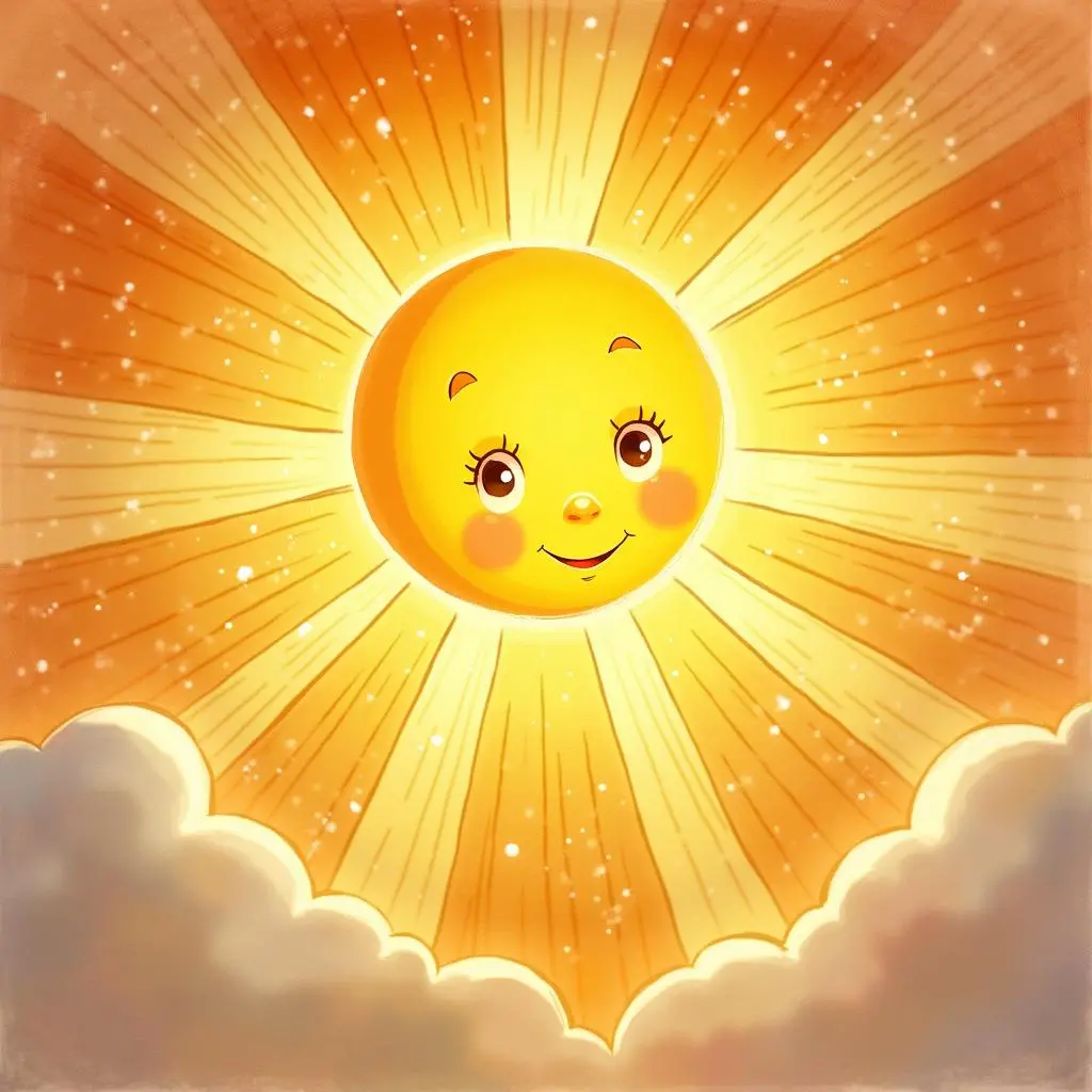 太阳散发出温暖的光芒