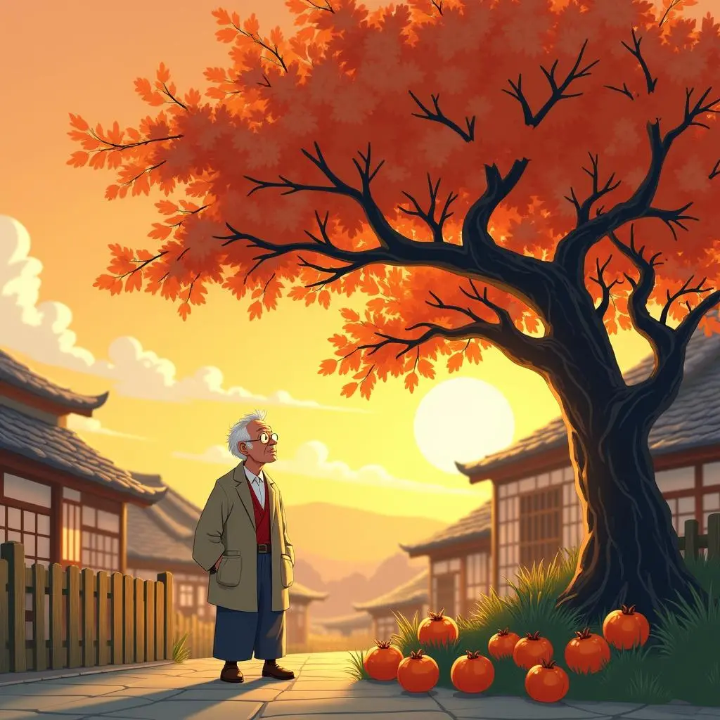 柿子树爷爷