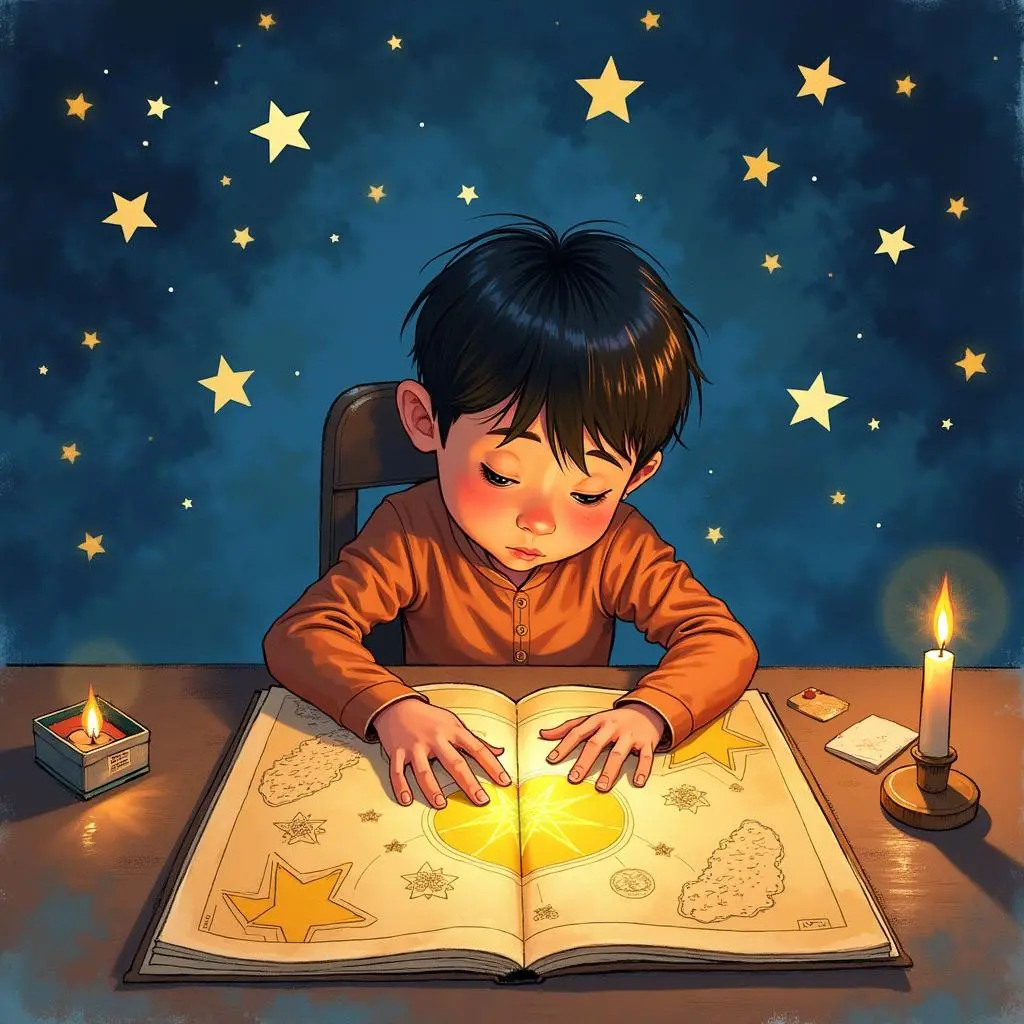 拉杰记录星星位置