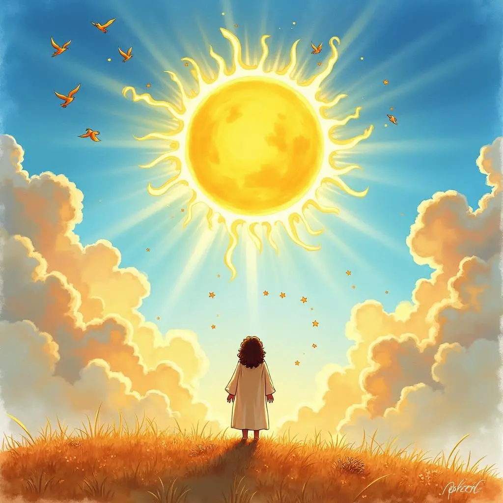 只剩下一个太阳的天空