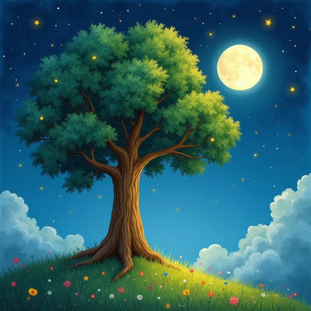 夜晚大树依旧在唱歌