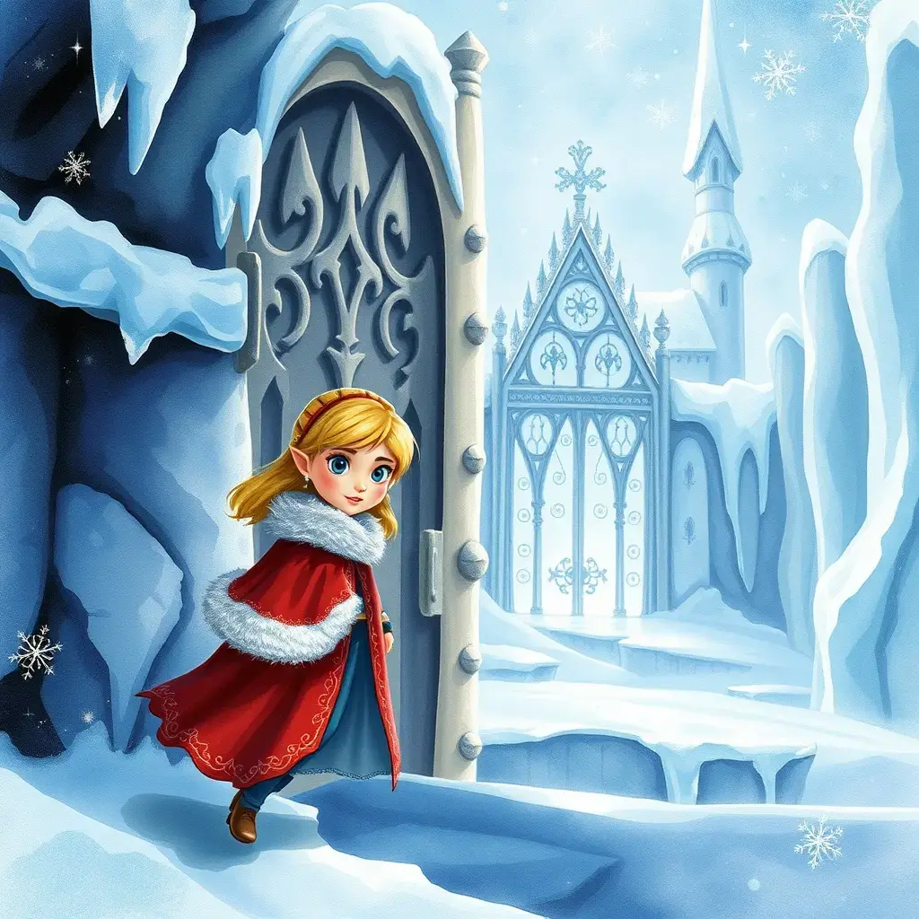 格尔达来到雪女王的冰宫