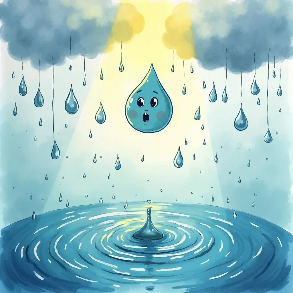 小雨点被蒸发