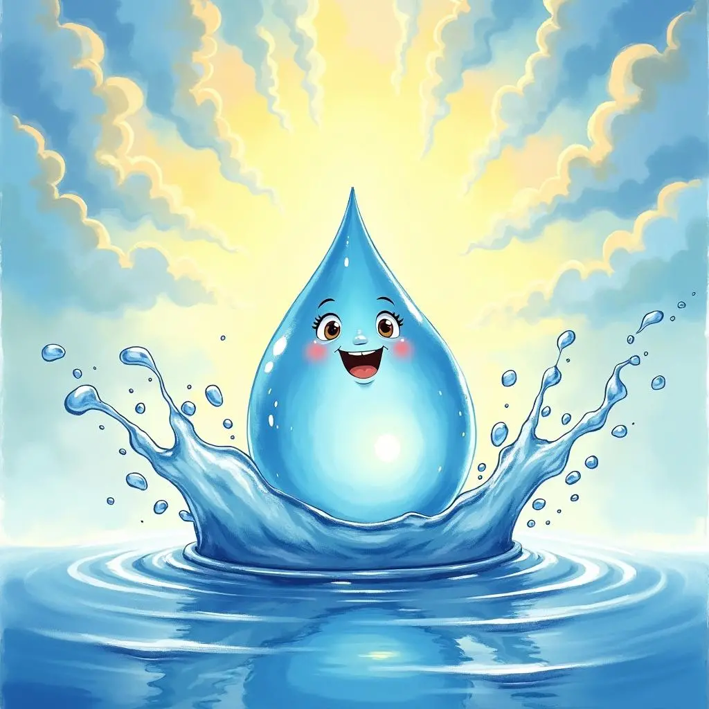 小水滴升上天空