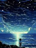 月亮藏在烏雲里